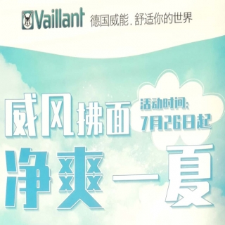 【已结束】[威风拂面 净爽一夏] 德国威能壁挂炉优惠活动