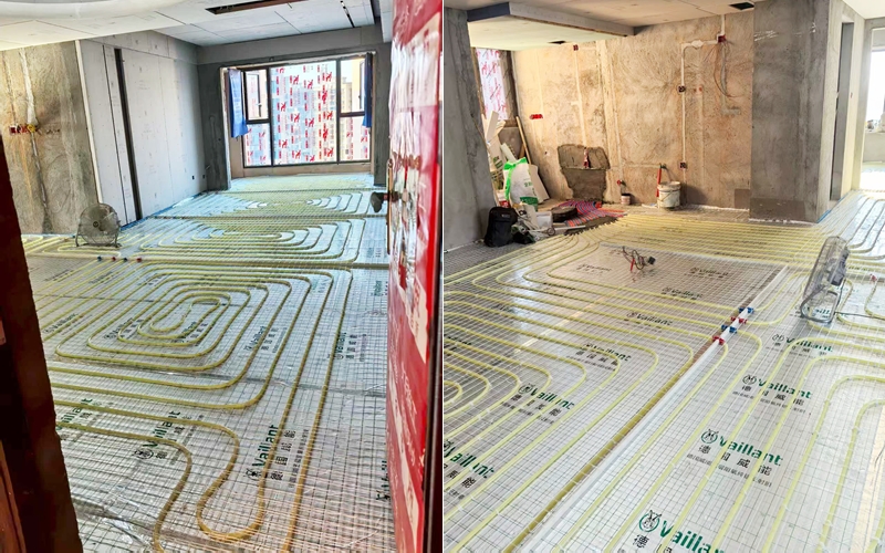 【雅居乐十里花巷14-3---】德国威能地暖安装施工案例