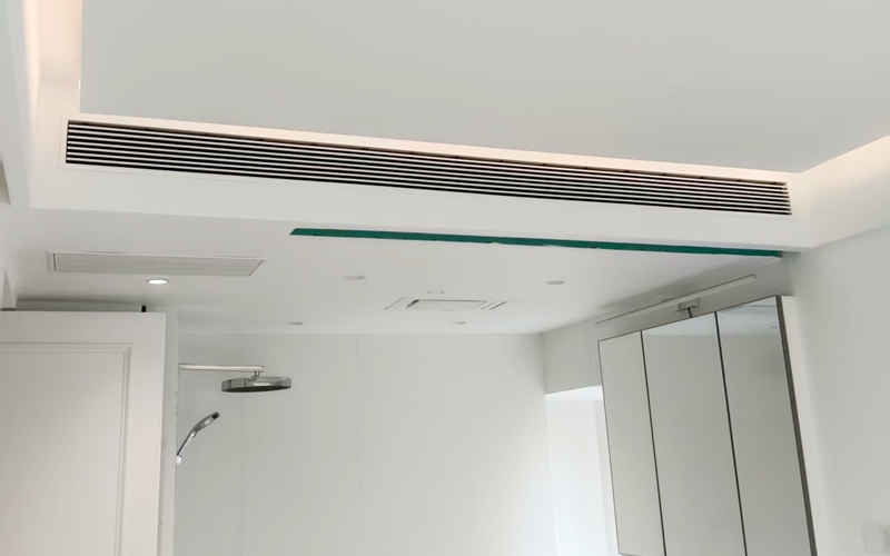 【山河玖章1-1701】日立家用中央空调风口安装调试