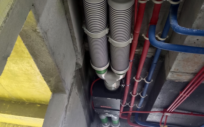 【招商未来公园城6-1-1101】日立PM2.5净化新风系统安装