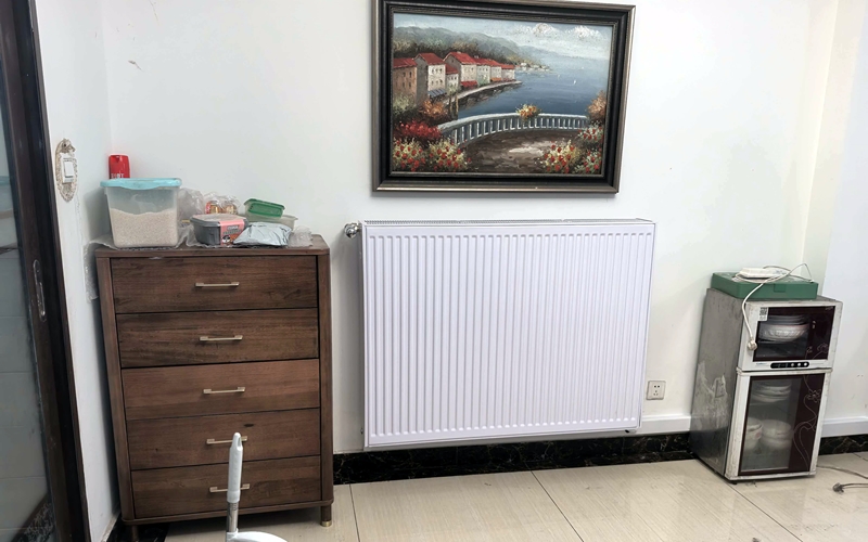 【国一澳乡二期18-7】德国威能明装暖气片安装施工