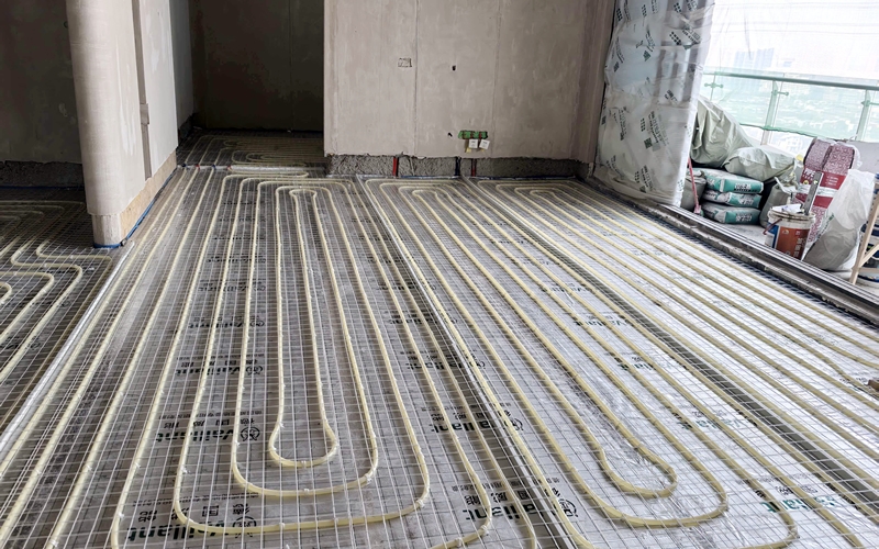 【麓湖生态城汀院4-1-2601】德国威能地暖安装施工案例